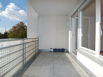 überdachter Süd-Balkon