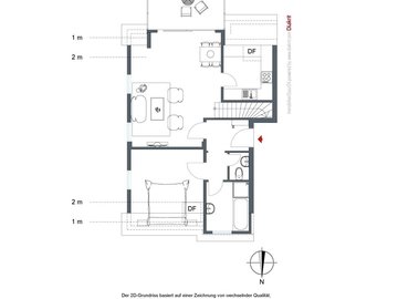 2-D Grundriss DG1