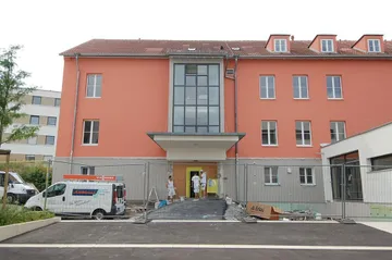 Haus wird fertig gestellt