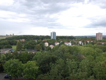 Aussicht aus dem Treppenhaus