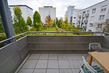 überdachter Süd-Balkon