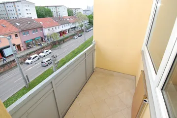 überdachter Süd-Balkon