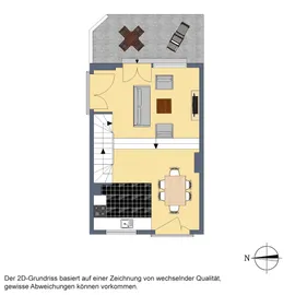 2D-Grundriss, Terrasse