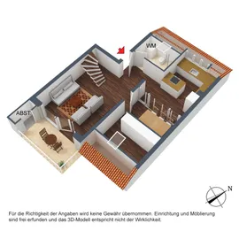 3-D Grundriss DG 1