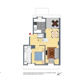2-D Grundriss, DG 1