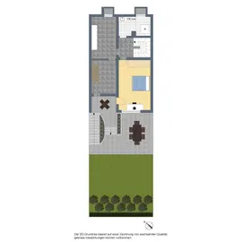 2D-Grundriss, Gartengeschoss