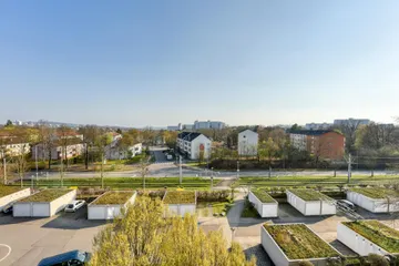 Blick vom Schlafen