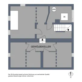 Untergeschoss, 2D-Grundriss
