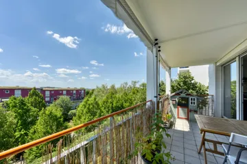 Balkon nach Westen