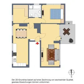 2D-Grundriss, Erdgeschoss