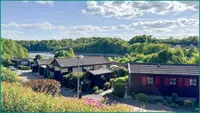 Der schönste Panoramablick über die Ferienhaussiedlung