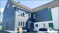Vorderseite des modernisierten Fachwerkhauses