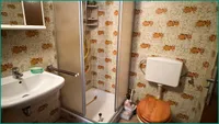 Praktisch nach der Gartenarbeit - WC mit Dusche im Keller