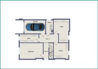 Kellergeschoss mit Garage im Haus