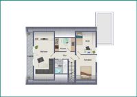 Dachgeschosswohnung (vermietet)