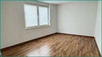 Schafzimmer der Wohnung im Erdgeschoss