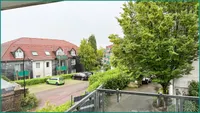 Blick vom Balkon aus dem 1. Obergeschoss