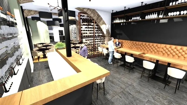 WEINHANDEL UND GASTRONOMIE – HISTORISCHER CHARME TRIFFT MODERNES GASTROKONZEPT…