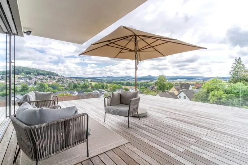 EINMALIGER PANORAMABLICK IN DIE RHÖN INCLUSIVE…