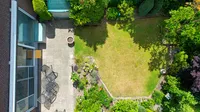 Luftansicht Garten