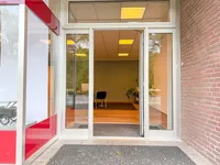 Überdachter Eingang