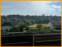 Blick vom Balkon