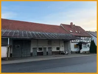 Blick auf die Scheune