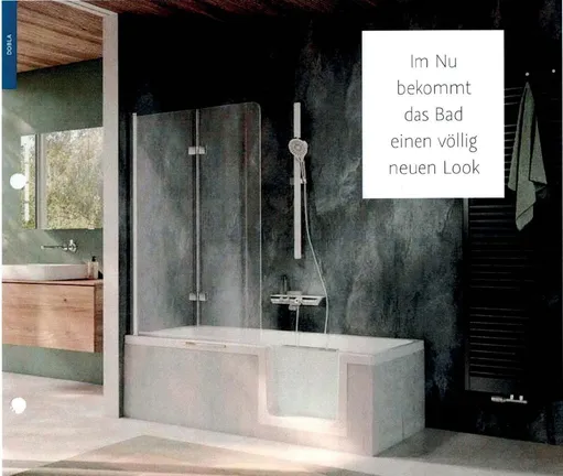 Musterbeispiel - Duschbadewanne zugeschnitten