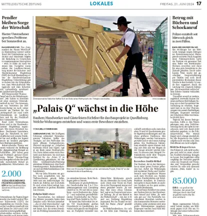 Quedlinburg - 21. Juni 2024 - Anzeige