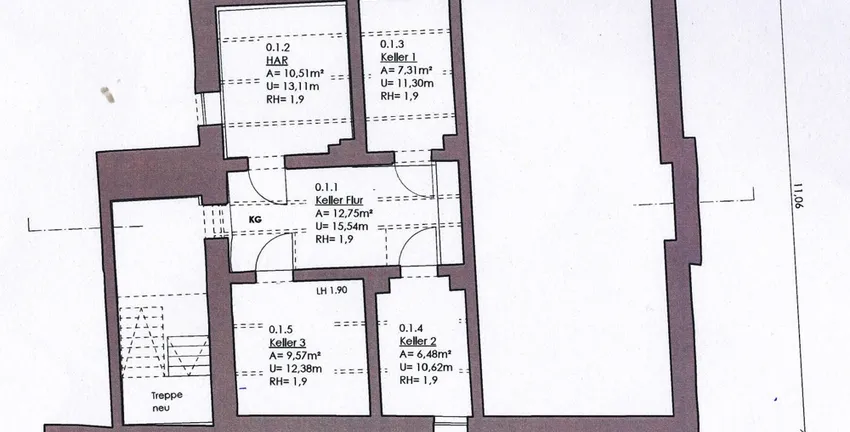 Grundriss Kellergeschoss