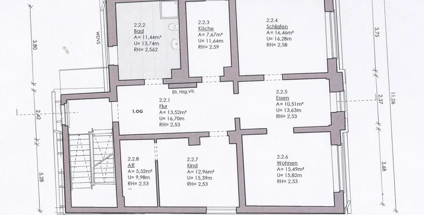 Grundriss 1. Obergeschoss 