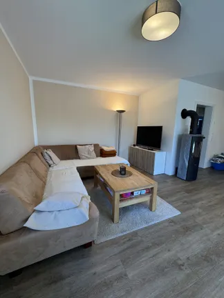 Wohnzimmer mit Kaminofen