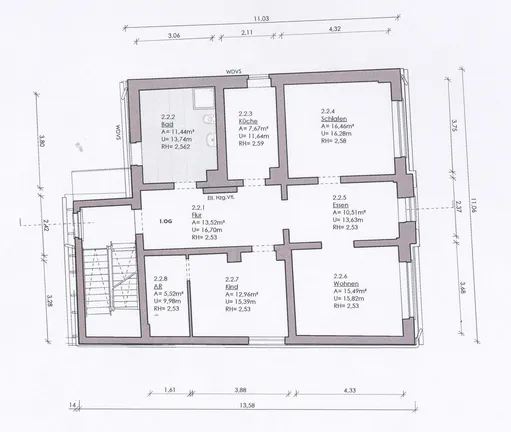 Grundriss 1. Obergeschoss 