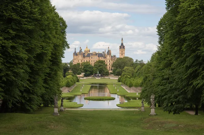 Blick zum Schloss
