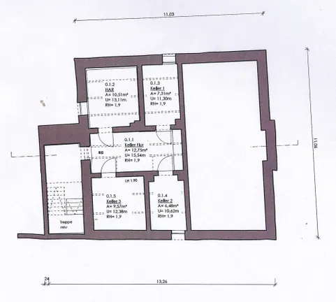 Grundriss Kellergeschoss