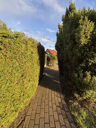 Weg zum Parkplatz