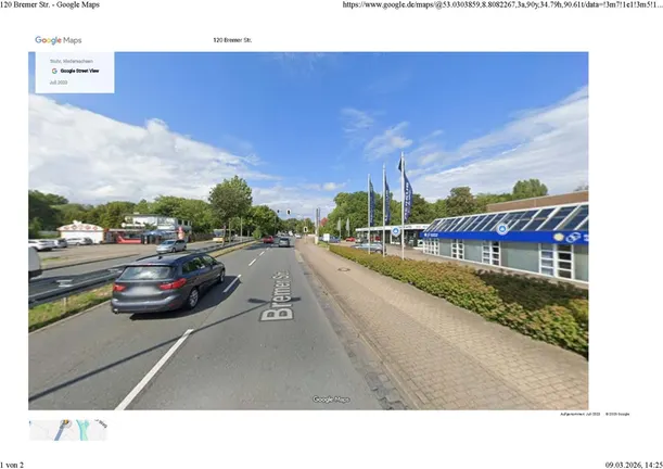 Direkte Lage an der Bundesstraße