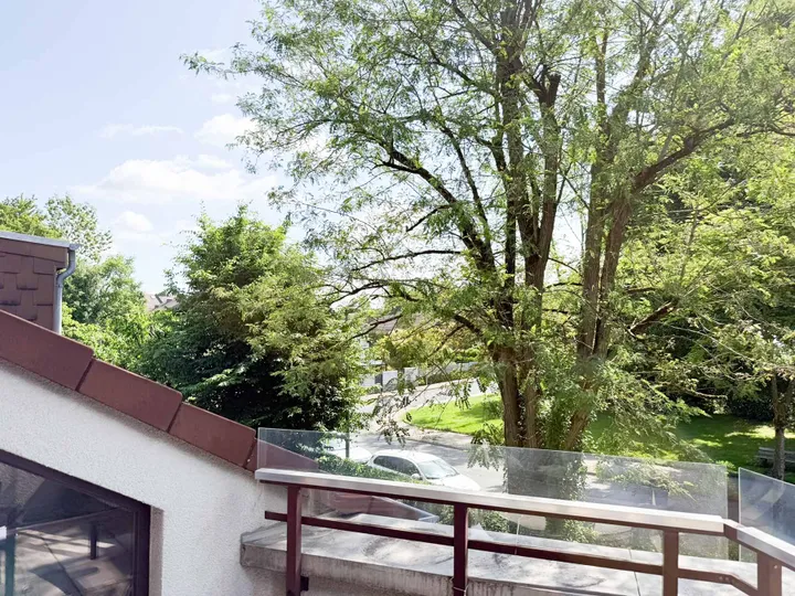 Blick vom Balkon