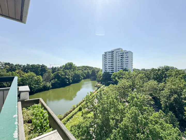 Blick auf den Stadtweiher