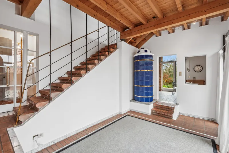 Wohndiele mit Kaminofen