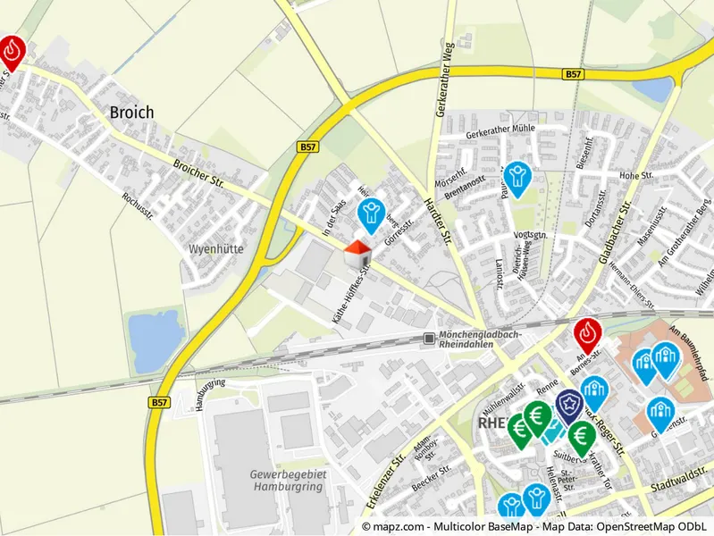 Geolyzer Kartenausschnitt