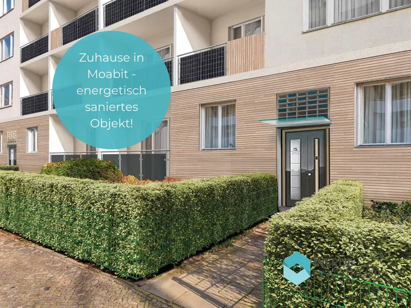2-Zi.-Wohnung mit Balkon in energetisch erneuertem Gebäude in Moabit