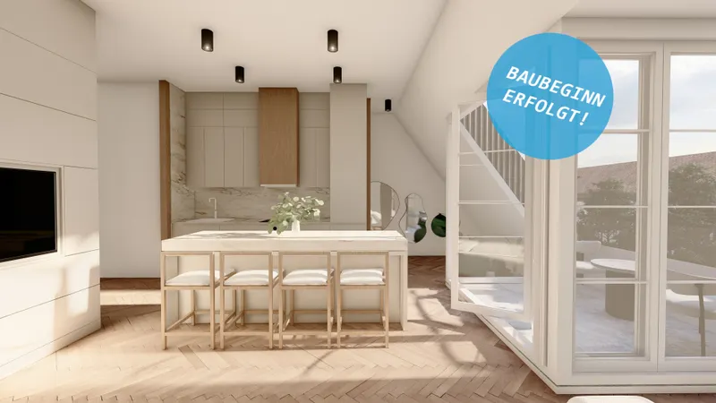 Erstbezug – hochwertiger Dachgeschoss-Ausbau mit 2 Zimmern in Tempelhof