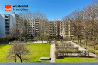 Blick vom Balkon