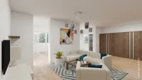 Visualisierung Wohnzimmer Variante