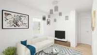 Visualisierung Einliegerwohnung Wohnen