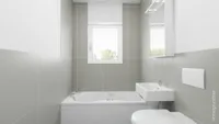 Visualisierung Badezimmer Einliegerwohnung