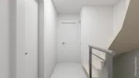 Visualisierung Treppenhaus im Erdgeschoss