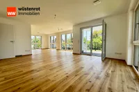 Wohnzimmer mit Blick Richtung Küche