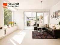 Wohnzimmer mit Blick zum Wintergarten